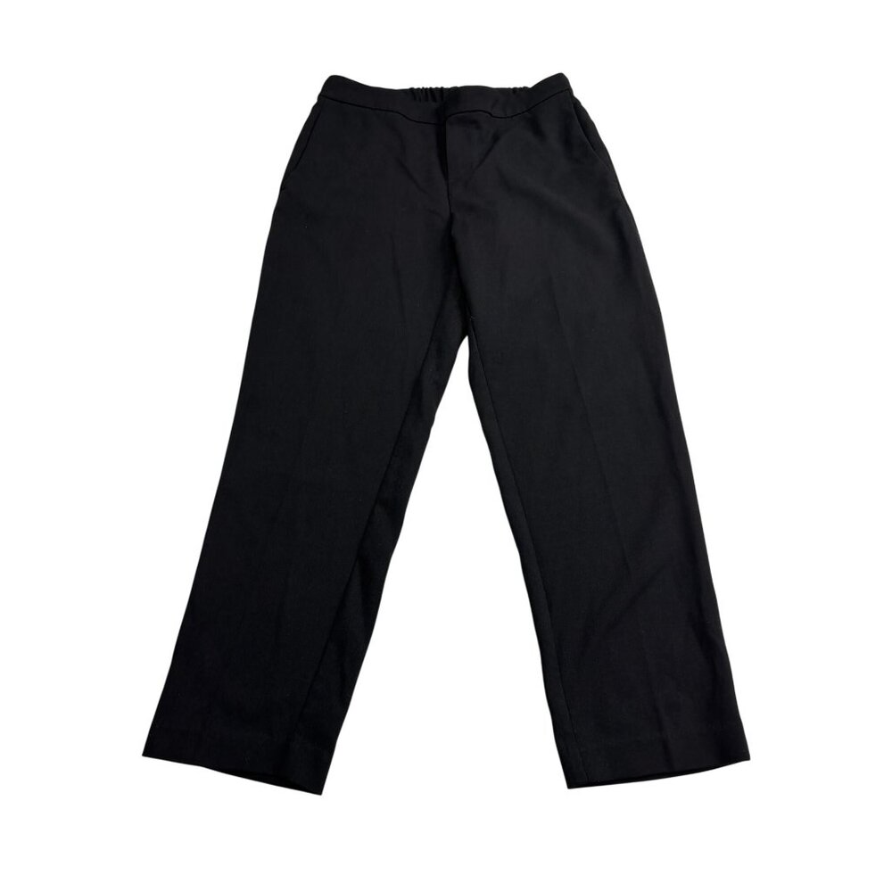 Old Navy Womens Black Elastic Waist Straight-Leg Pants Size 4